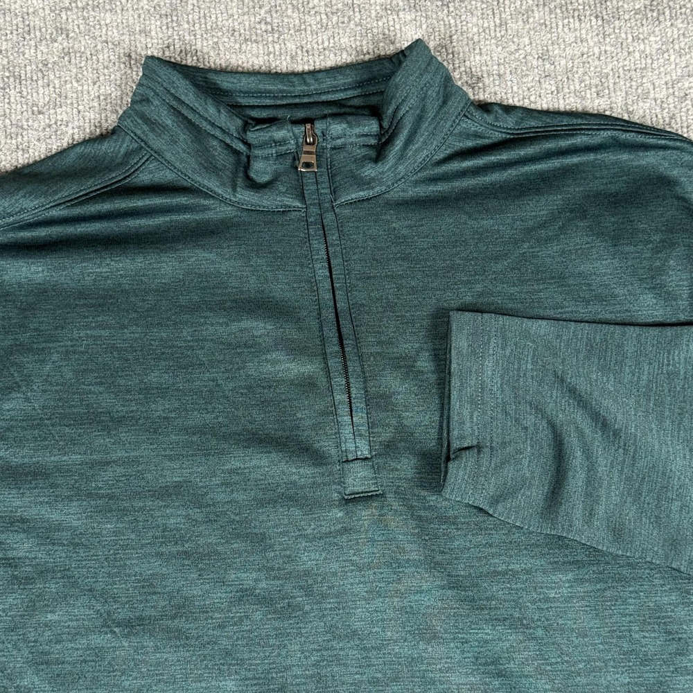 C.E. Schmidt Workwear Pullover Mens Medium Green Half Zip Fleece‎ Lined Outdoors